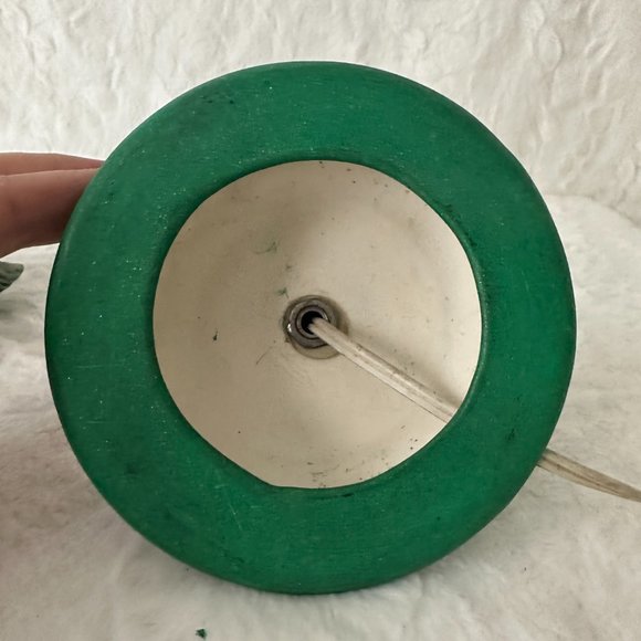 Vintage Lighted Ceramic Christmas Tree with base 2 piece Snow tipped 1986 - Picture 7 of 14